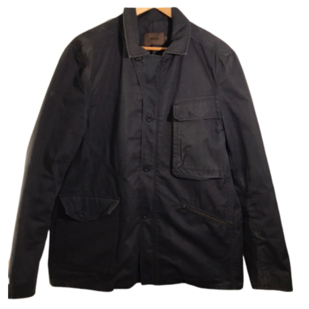 Reiss Charcoal Casual Medium Weight Mens Jacket